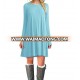 Women' s Casual Plain Tshirt Loose Dresses